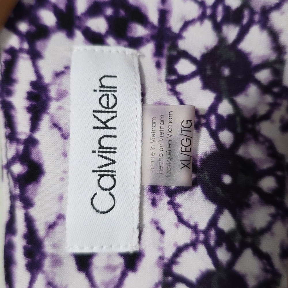 Calvin Klein Pleat Neck Cami sleeveless blouse size L - Picture 2 of 10